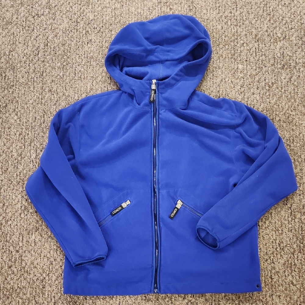 COACO New York Purple Fleece Hooded Sweatshirt Size L